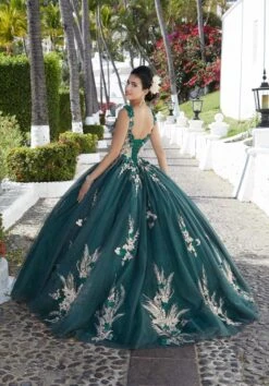 Mori Lee 89362 Detachable Cape Floral Appliques Quince Dress -Fashion wedding dress mori lee 89362 detachable cape floral appliques quince dress 03.994