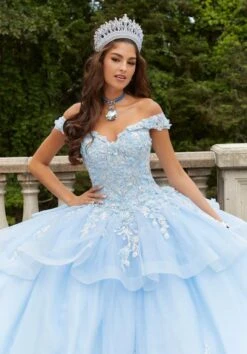 Mori Lee 89409 Peplum Skirt Off The Shoulder Quinceanera Gown -Fashion wedding dress mori lee 89409 quinceanera gown 05.1085
