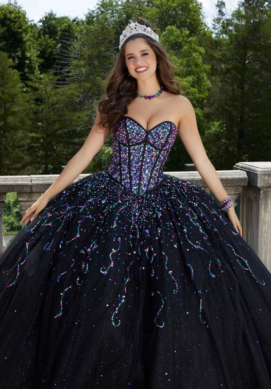 Mori Lee 89413 Bow Back Bustier Bodice Quince Dress 4 Mori Lee 89413 Bow Back Bustier Bodice Quince Dress - Image 4