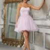 Mori Lee 9575 Strapless Short Damas Dress
