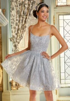 Mori Lee 9588 Spaghetti Straps Embellished Short Damas Dress -Fashion wedding dress mori lee 9588 spaghetti straps embellished short damas dress 05.1006