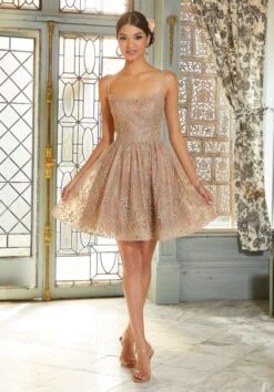 Mori Lee 9588 Spaghetti Straps Embellished Short Damas Dress -Fashion wedding dress mori lee 9588 spaghetti straps embellished short damas dress 06.1006