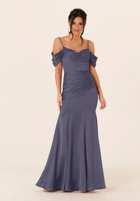 Mori Lee 21821 Cowl Neckline Cold-Shoulder Bridesmaid Dress 4 Mori Lee 21821 Cowl Neckline Cold-Shoulder Bridesmaid Dress - Image 4