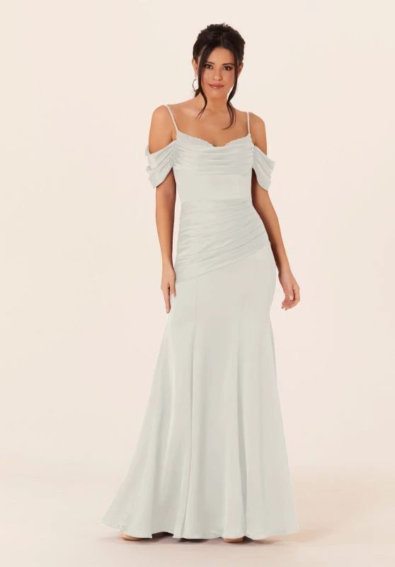Mori Lee 21821 Cowl Neckline Cold-Shoulder Bridesmaid Dress 5 Mori Lee 21821 Cowl Neckline Cold-Shoulder Bridesmaid Dress - Image 5