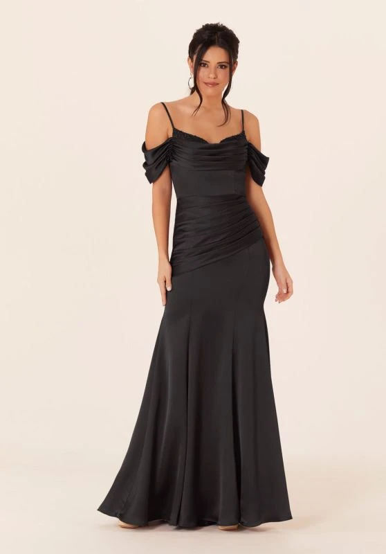 Mori Lee 21821 Cowl Neckline Cold-Shoulder Bridesmaid Dress 7 Mori Lee 21821 Cowl Neckline Cold-Shoulder Bridesmaid Dress - Image 7