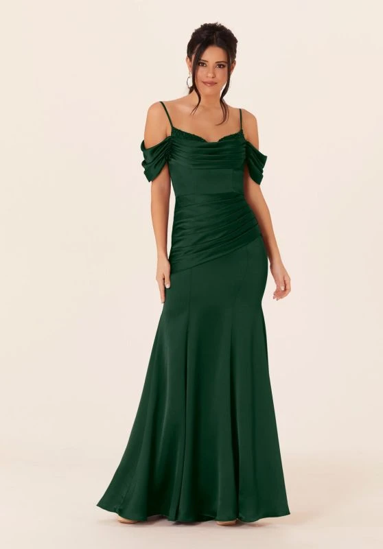 Mori Lee 21821 Cowl Neckline Cold-Shoulder Bridesmaid Dress 10 Mori Lee 21821 Cowl Neckline Cold-Shoulder Bridesmaid Dress - Image 10
