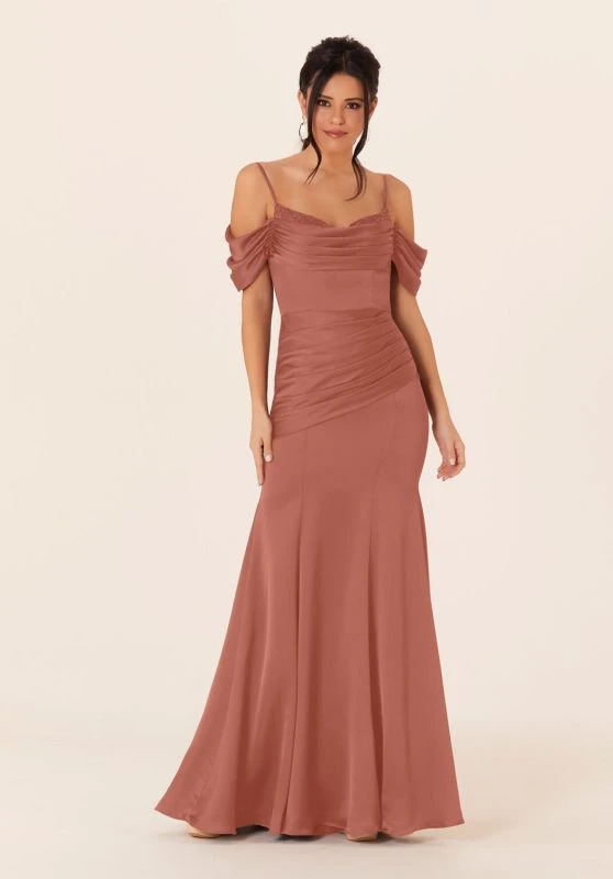 Mori Lee 21821 Cowl Neckline Cold-Shoulder Bridesmaid Dress 16 Mori Lee 21821 Cowl Neckline Cold-Shoulder Bridesmaid Dress - Image 16