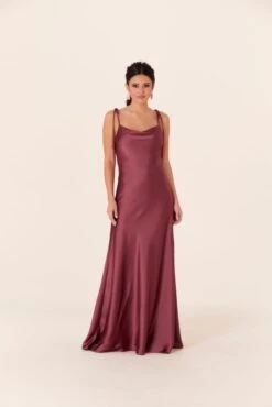 Mori Lee 21829 Spaghetti Straps Low Back Bridesmaid Dress
