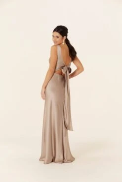 Mori Lee 21835 Tie Back Front Slit Bridesmaid Dress -Fashion wedding dress mrlbm f23 21835 03