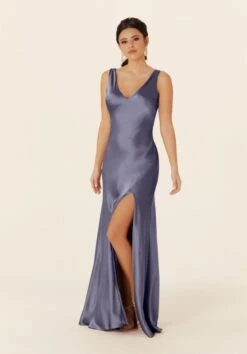 Mori Lee 21835 Tie Back Front Slit Bridesmaid Dress -Fashion wedding dress mrlbm f23 21835 04