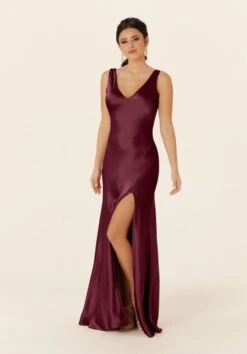 Mori Lee 21835 Tie Back Front Slit Bridesmaid Dress -Fashion wedding dress mrlbm f23 21835 08