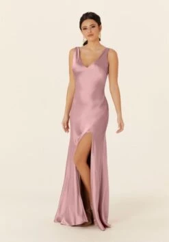 Mori Lee 21835 Tie Back Front Slit Bridesmaid Dress -Fashion wedding dress mrlbm f23 21835 10