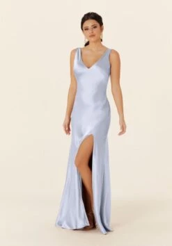 Mori Lee 21835 Tie Back Front Slit Bridesmaid Dress -Fashion wedding dress mrlbm f23 21835 12