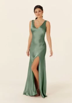 Mori Lee 21835 Tie Back Front Slit Bridesmaid Dress -Fashion wedding dress mrlbm f23 21835 13