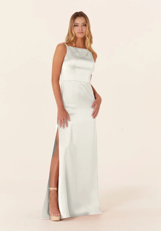 Mori Lee 21836 Strappy Back High Neck Bridesmaid Dress 5 Mori Lee 21836 Strappy Back High Neck Bridesmaid Dress - Image 5