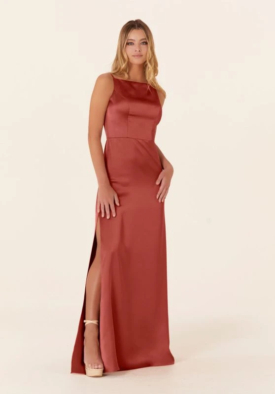 Mori Lee 21836 Strappy Back High Neck Bridesmaid Dress 6 Mori Lee 21836 Strappy Back High Neck Bridesmaid Dress - Image 6