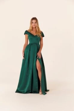 Mori Lee 21838 Off The Shoulder Pleated Skirt Bridesmaid Dress