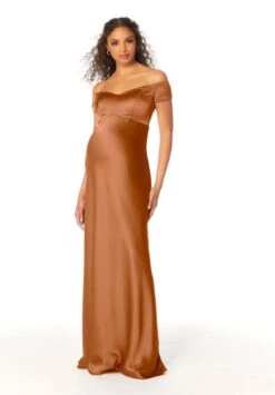 Mori Lee 14112 Off The Shoulder Satin Maternity Bridesmaid Dress -Fashion wedding dress mrlbm s23 14112 bi 17