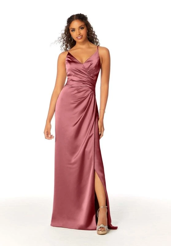Mori Lee 21810 Wrap Skirt Ruched Bridesmaid Dress 15 Mori Lee 21810 Wrap Skirt Ruched Bridesmaid Dress - Image 15