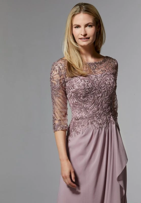 Mori Lee 72412 Bateau Neckline Embroidered Top Dress 10 Mori Lee 72412 Bateau Neckline Embroidered Top Dress - Image 10