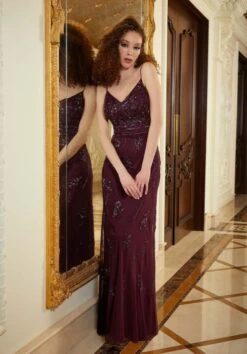 Mori Lee 72807 Floral Beadwork Spaghetti Strap Dress 9 Mori Lee 72807 Floral Beadwork Spaghetti Strap Dress -Fashion wedding dress mrlme f23 72807 05