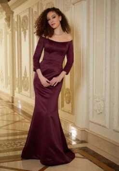 Mori Lee 72808 Back Bow Beaded Top Dress