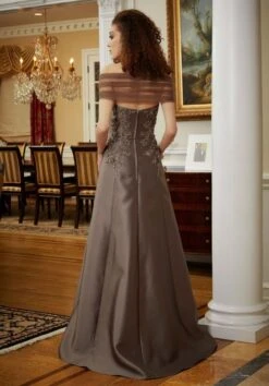 Mori Lee 72811 3D Appliques Strapless Dress -Fashion wedding dress mrlme f23 72811 03