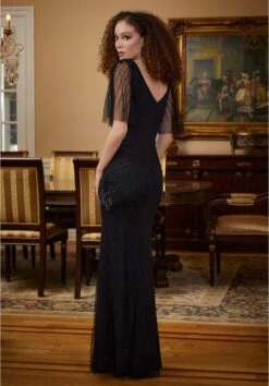 Mori Lee 72815 Flutter Sleeve Jewel Neck Dress 6 Mori Lee 72815 Flutter Sleeve Jewel Neck Dress -Fashion wedding dress mrlme f23 72815 03