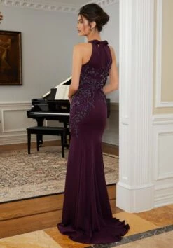 Mori Lee 72828 Halter Neck Embroidered Dress -Fashion wedding dress mrlme f23 72828 03