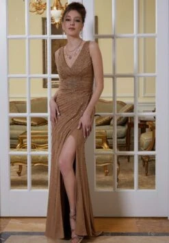 Mori Lee 72835 Faux Wrap Embellished Dress