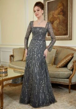 Mori Lee 72843 Square Neck Embellished Dress