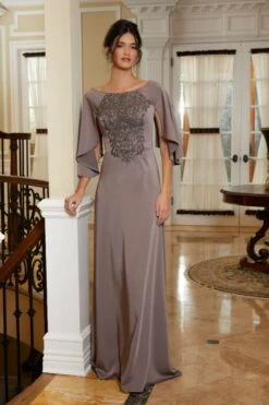 Mori Lee 72829 Hanging Sleeve Scoop Neck Dress 8 Mori Lee 72829 Hanging Sleeve Scoop Neck Dress -Fashion wedding dress mrlme s23 72829 04