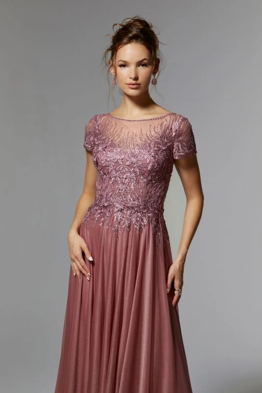 Mori Lee 72905 Embellished Bateau Neck Dress 5 Mori Lee 72905 Embellished Bateau Neck Dress - Image 5