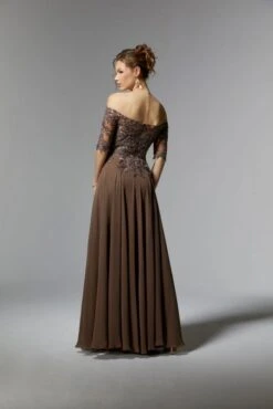 Mori Lee 72907 Illusion Sleeve High Slit Dress 8 Mori Lee 72907 Illusion Sleeve High Slit Dress -Fashion wedding dress mrlme s24 72907 03