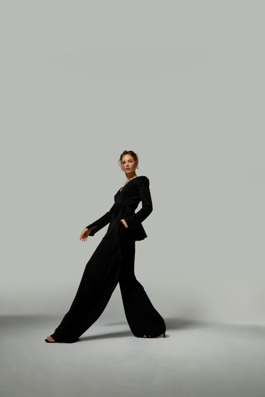 Mori Lee 72911 Peplum Wrap-Style Top Formal Pant Suit 6 Mori Lee 72911 Peplum Wrap-Style Top Formal Pant Suit - Image 6