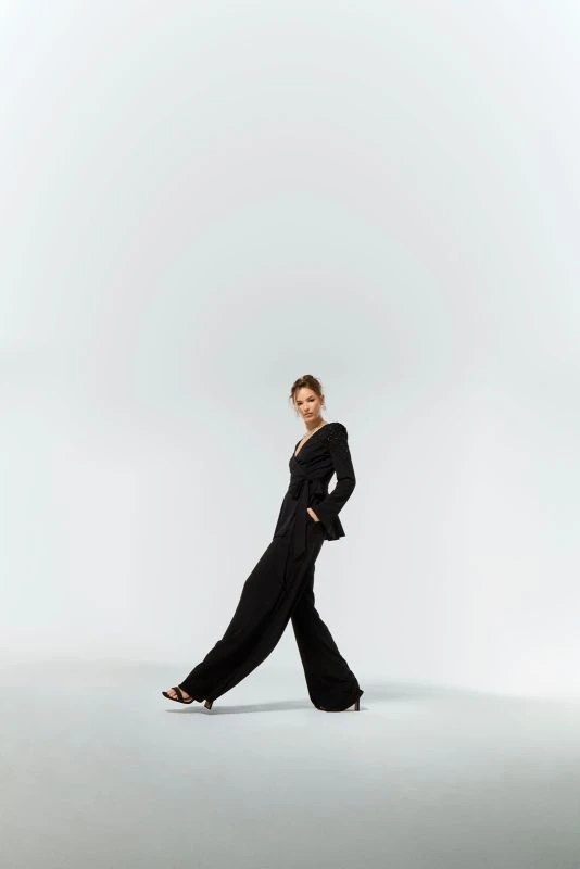 Mori Lee 72911 Peplum Wrap-Style Top Formal Pant Suit 8 Mori Lee 72911 Peplum Wrap-Style Top Formal Pant Suit - Image 8