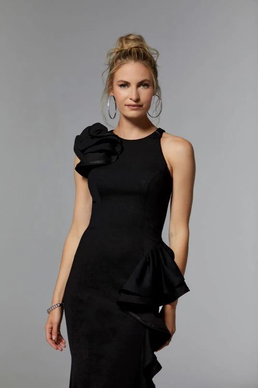 Mori Lee 72921 Jewel Neck Ruffle Dress 2 Mori Lee 72921 Jewel Neck Ruffle Dress - Image 2