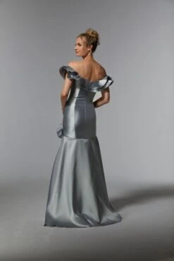 Mori Lee 72928 Flounce Neck Floral Appliques Dress 8 Mori Lee 72928 Flounce Neck Floral Appliques Dress -Fashion wedding dress mrlme s24 72928 03