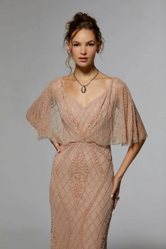 Mori Lee 72932 Sweetheart Neckline Flutter Sleeve Dress 2 Mori Lee 72932 Sweetheart Neckline Flutter Sleeve Dress - Image 2