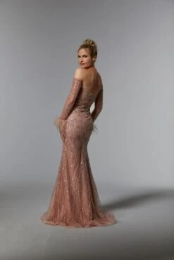 Mori Lee 72934 Strapless Straight Neck High Slit Dress 6 Mori Lee 72934 Strapless Straight Neck High Slit Dress -Fashion wedding dress mrlme s24 72934 03