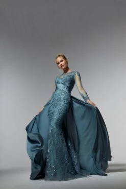 Mori Lee 72937 Illusion Neck Keyhole Back Dress 14 Mori Lee 72937 Illusion Neck Keyhole Back Dress -Fashion wedding dress mrlme s24 72937 04