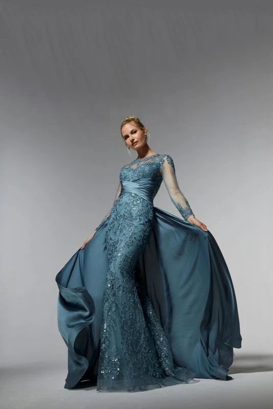 Mori Lee 72937 Illusion Neck Keyhole Back Dress 4 Mori Lee 72937 Illusion Neck Keyhole Back Dress - Image 4