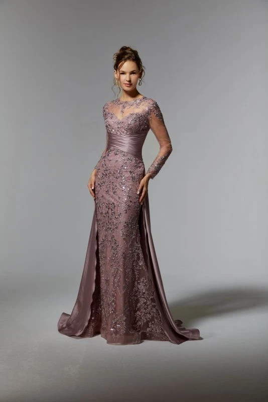 Mori Lee 72937 Illusion Neck Keyhole Back Dress 6 Mori Lee 72937 Illusion Neck Keyhole Back Dress - Image 6