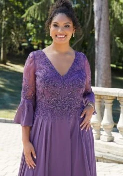 Mori Lee 72629 Flounce Sleeves Embroidered Bodice Dress 13 Mori Lee 72629 Flounce Sleeves Embroidered Bodice Dress -Fashion wedding dress mrlme f22 72629 bi 07