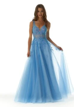 Mori Lee 47019 Light Blue Prom Dress