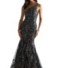 Mori Lee 48025 Black/Nude Prom Dress