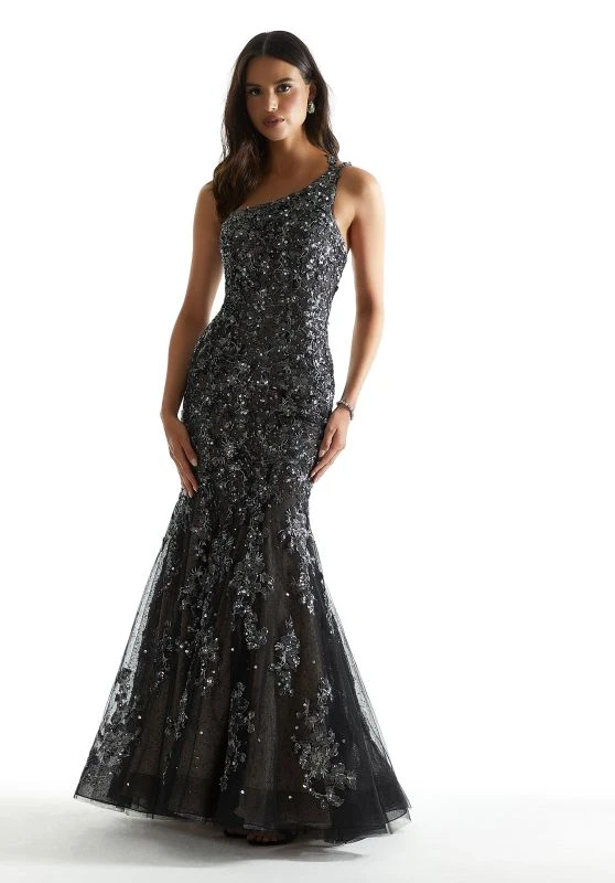 Mori Lee 48025 Black/Nude Prom Dress 1 Mori Lee 48025 Black/Nude Prom Dress