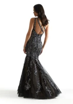 Mori Lee 48025 Black/Nude Prom Dress 7 Mori Lee 48025 Black/Nude Prom Dress -Fashion wedding dress mrlpm s24 48025 03