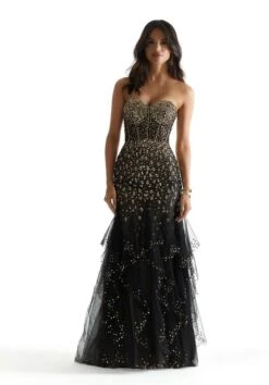 Mori Lee 48027 Black/Gold Prom Dress