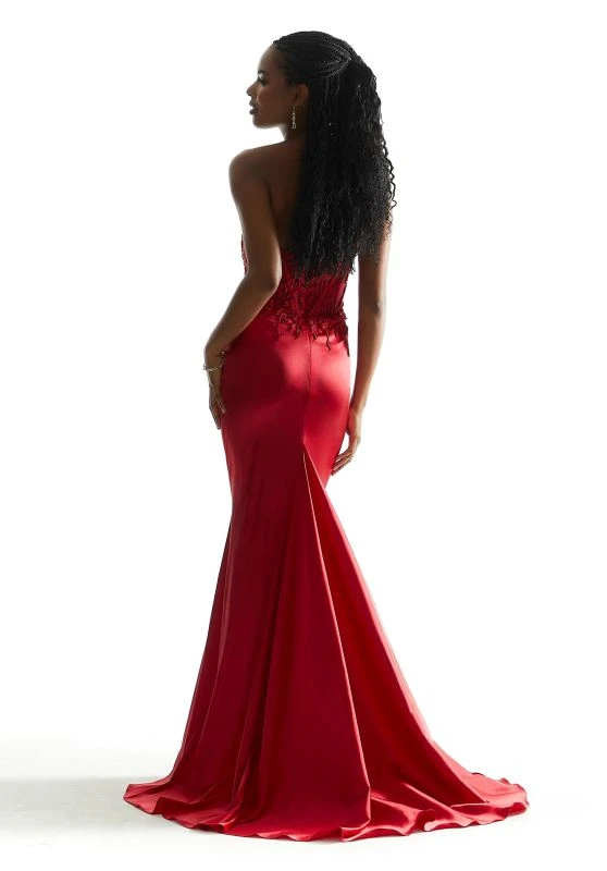 Mori Lee 48054 Red Prom Dress 3 Mori Lee 48054 Red Prom Dress - Image 3
